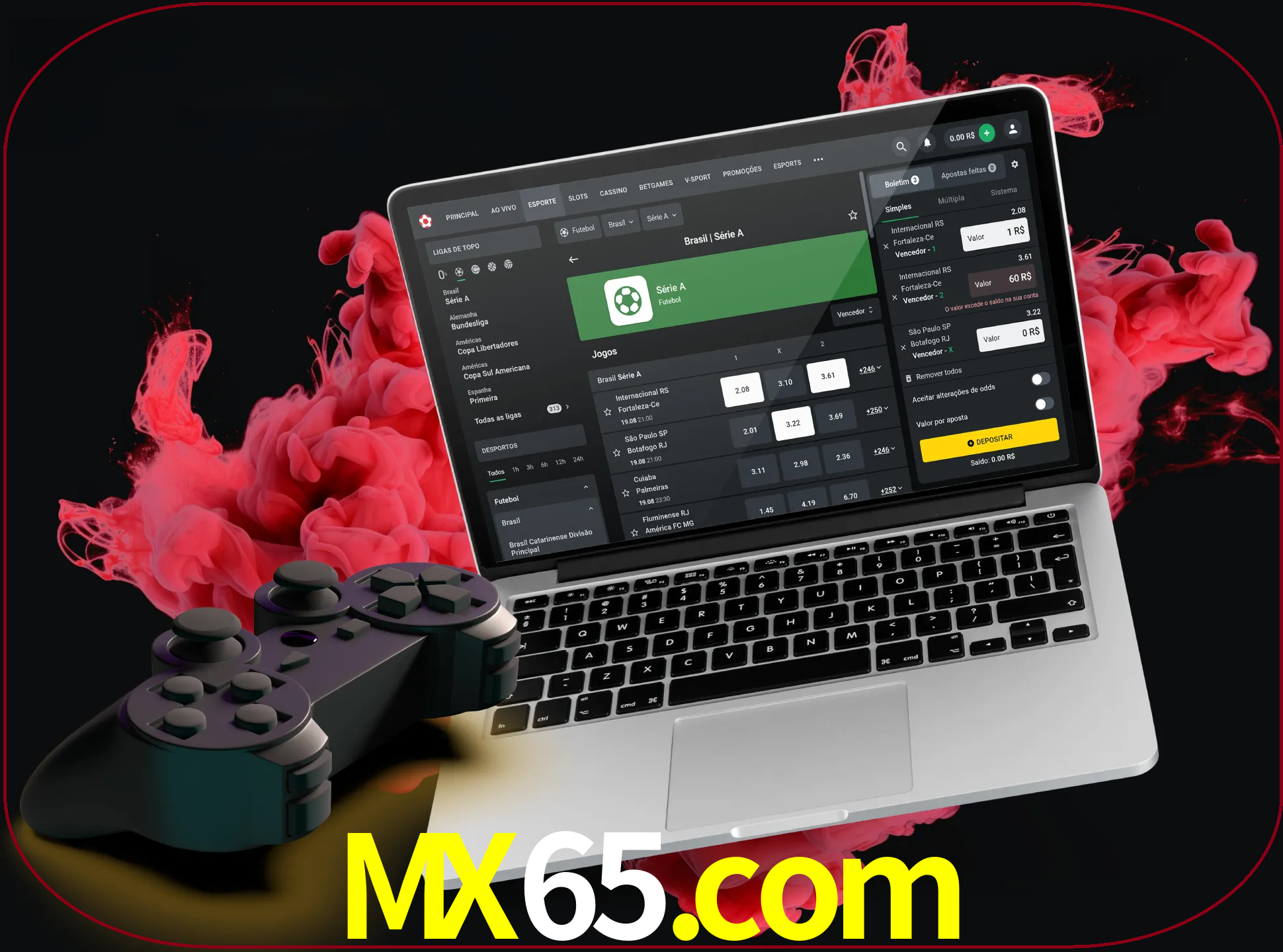 Visite a secção especial de jogos de vídeo em mx65 para descobrir em que jogos pode apostar e ganhar muito dinheiro.