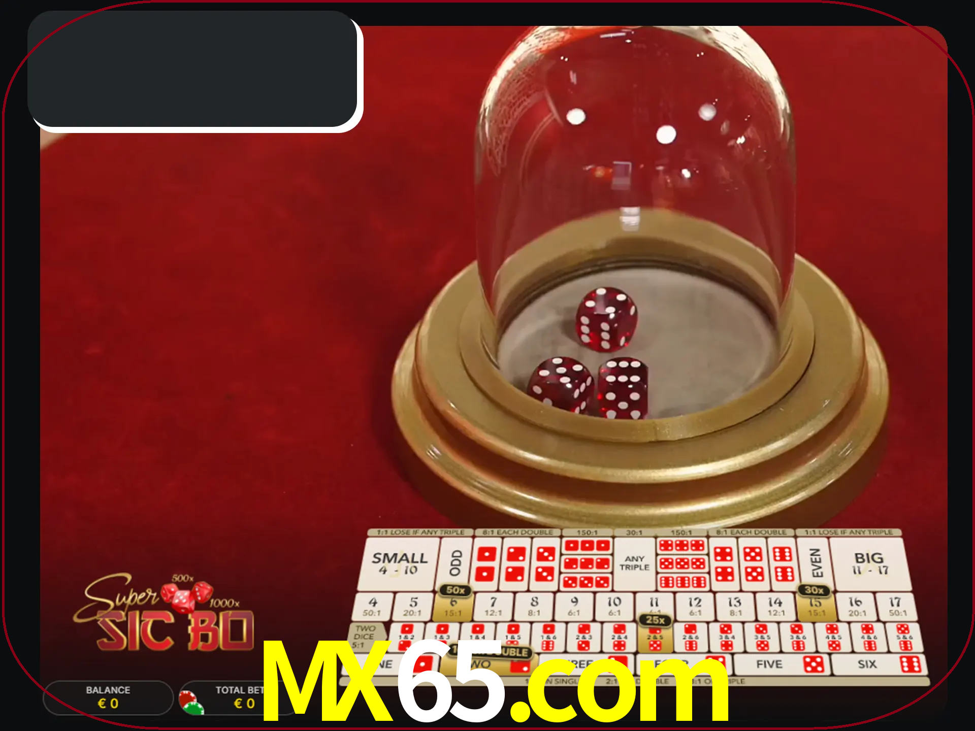 Deixe os dados ao seu lado nos jogos da Sic Bo.
